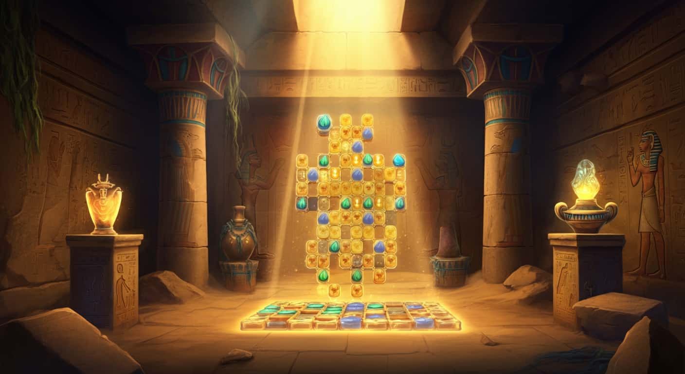 Pyramid Journey game screenshot showing puzzle mechanics
