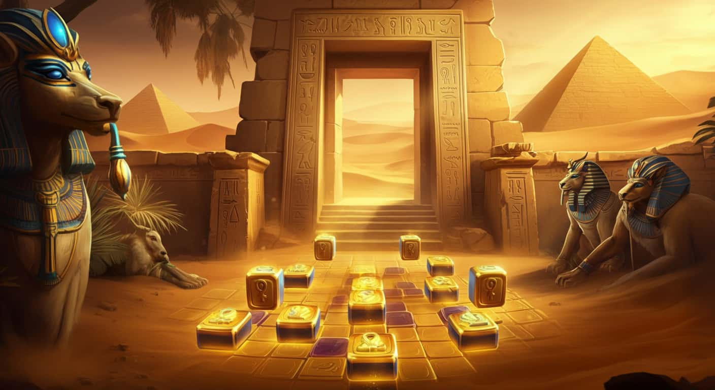 Pyramid Journey game screenshot featuring ancient Egyptian elements